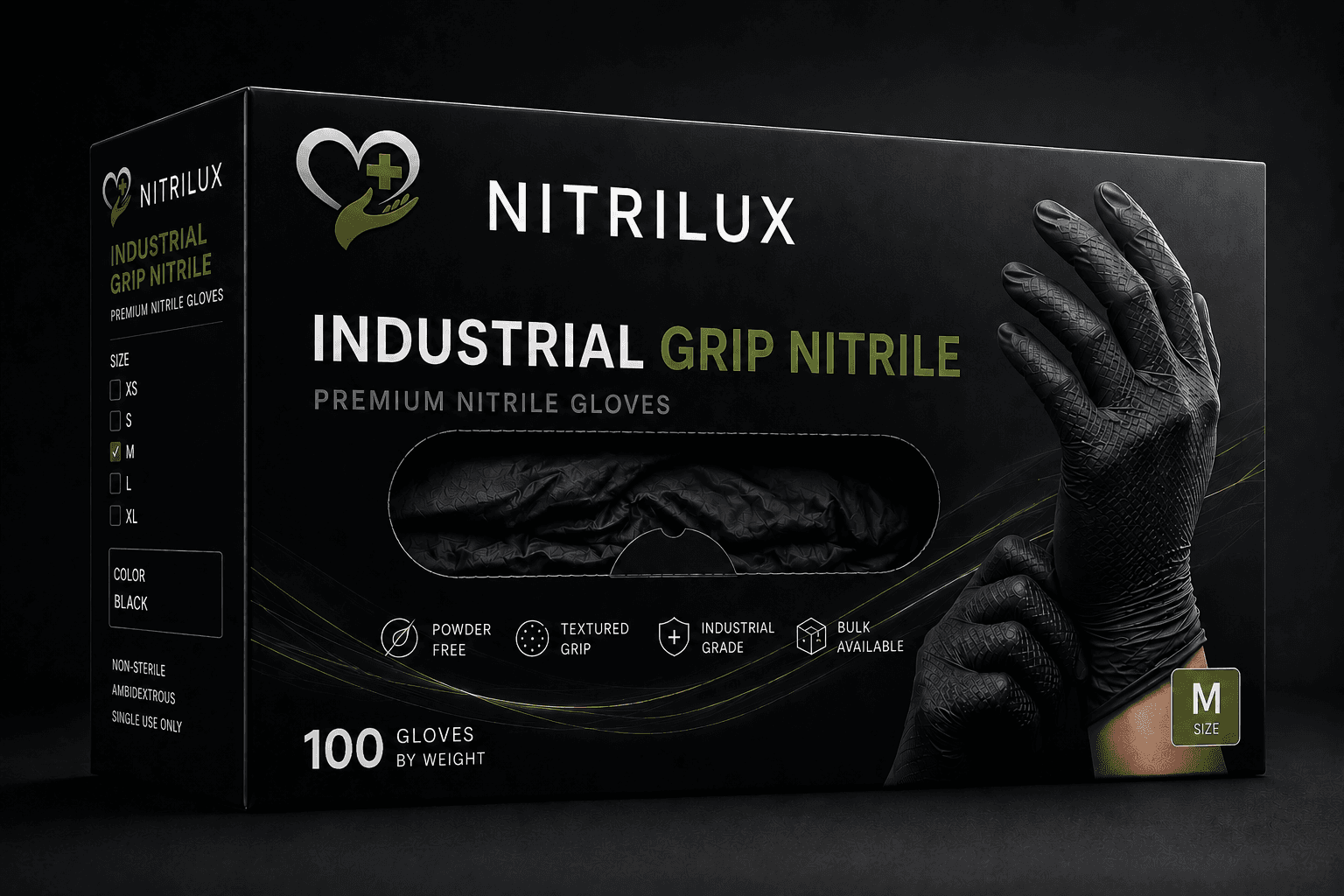 Industrial Grip Nitrile product box